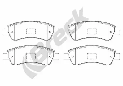Комплект тормозных колодок, дисковый тормоз BRECK купить